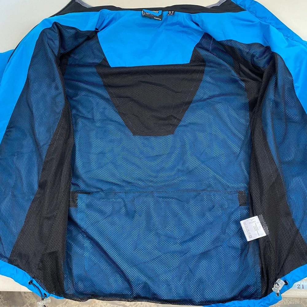 2117 of Sweden Jacket Men Large Blue Windbreaker Lightweight Full Zip Activewear